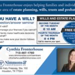 will and estate planning seminar in Houston